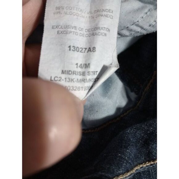 Dark Wash Bootcut Jeans Womens Denim Pants Casual‎ Everyday Comfort - Picture 7 of 8